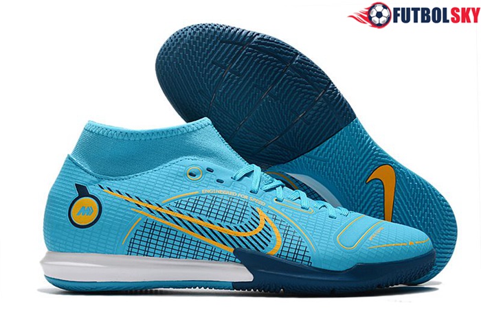 Nike Botas De Fútbol Mercurial Superfly VIII Academy IC Azul Claro