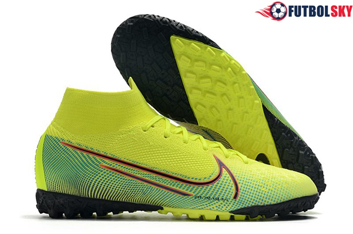 Nike Botas De Fútbol Mercurial Superfly 7 Elite MDS TF Amarillo/Verde