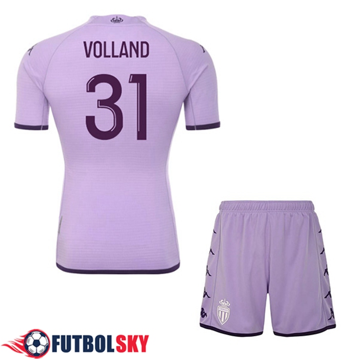 Camisetas De Futbol AS Monaco (VOLLAND #31) Ninos Tercera 2022/2023