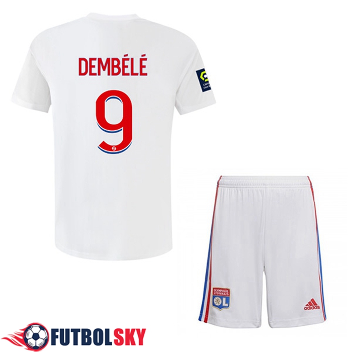 Camisetas De Futbol Lyon (DEMBÉLÉ #9) Ninos Primera 2022/2023