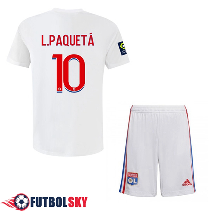 Camisetas De Futbol Lyon (L.PAQUETÁ #10) Ninos Primera 2022/2023