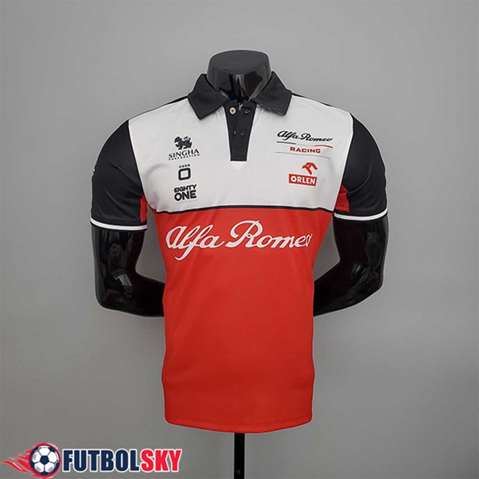 Polo F1 Alfa Romeo Team Blanco/Rojo 2022