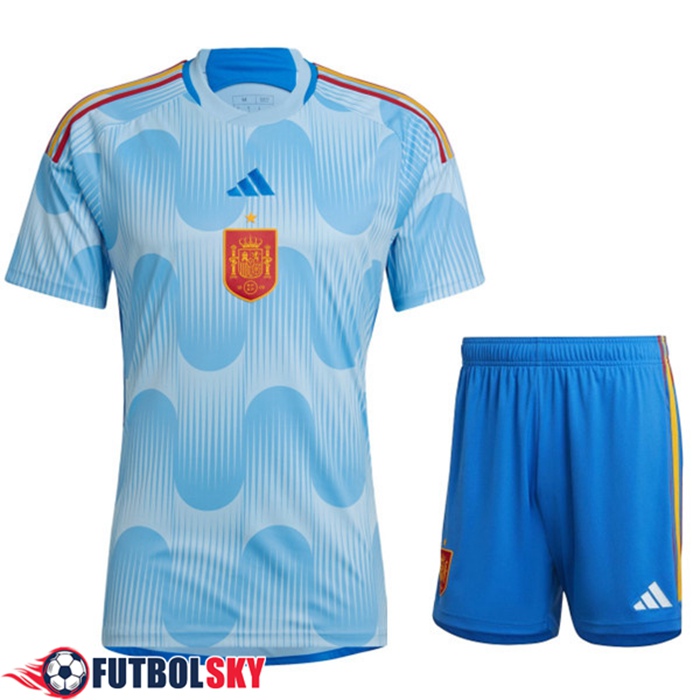 Camisetas De Futbol España Segunda + Cortos Copa Del Mundo 2022