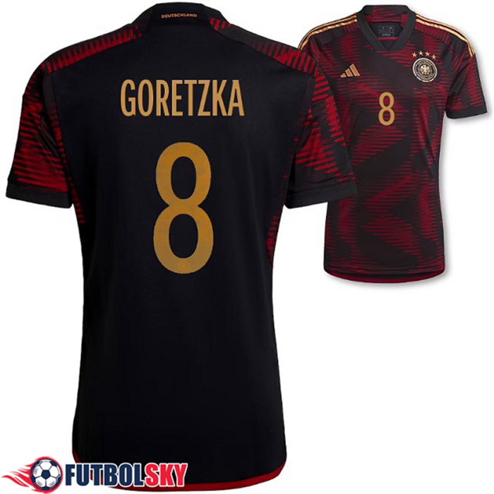 Camisetas De Futbol Alemania (GORETZKA #8）Copa Del Mundo 2022 Segunda