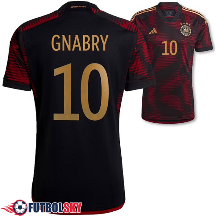 Camisetas De Futbol Alemania (GNABRY #10）Copa Del Mundo 2022 Segunda