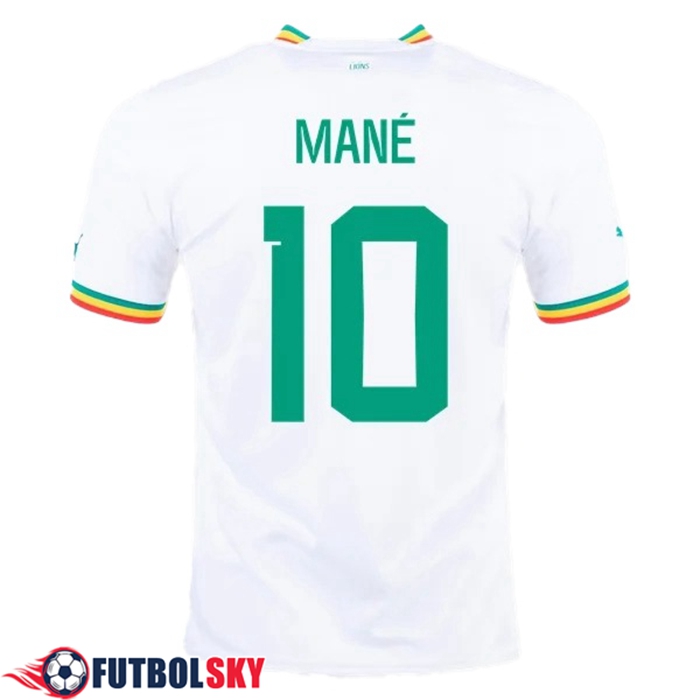 Camisetas De Futbol Sénégal (MANE #10）Copa Del Mundo 2022 Primera
