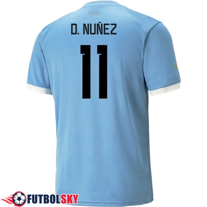 Camisetas De Futbol Uruguay (D.NUÑEZ #11）Copa Del Mundo 2022 Primera
