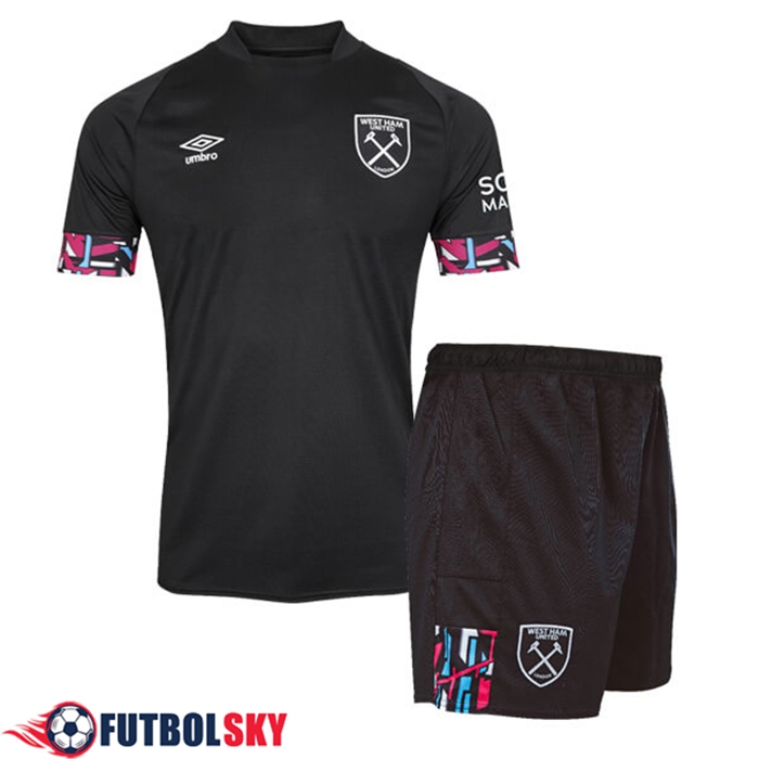 Nueva Camisetas De Futbol West Ham Ninos Segunda 2022/2023