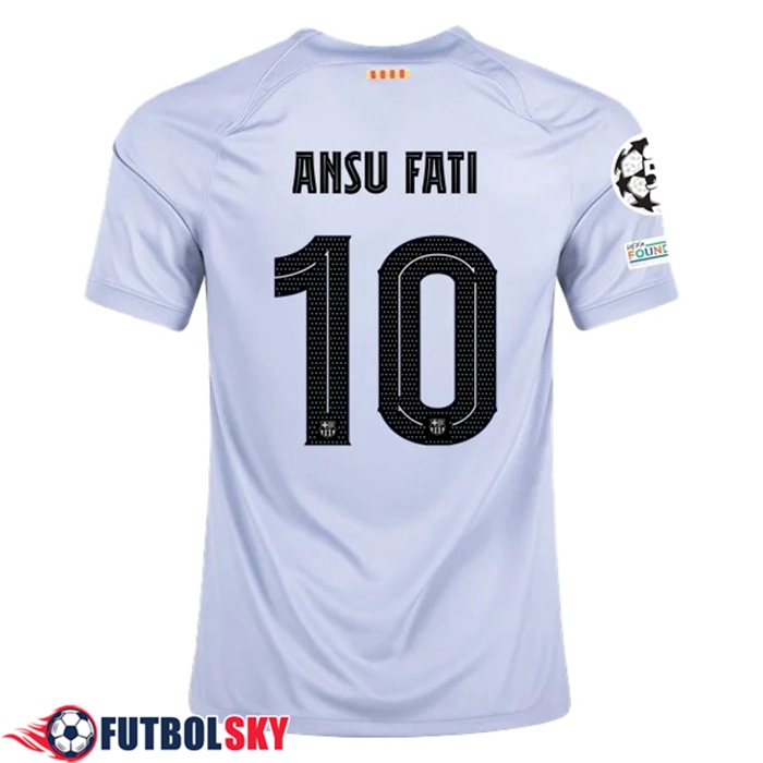 Flocage Officiel FC Barcelone Ansu Fati 2022/2023 - Away Bleu Foncé - Footpress