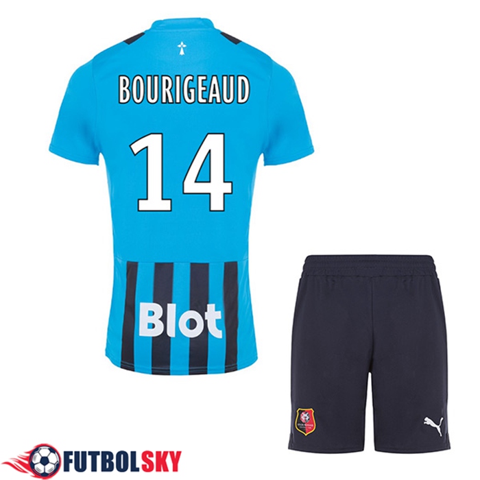 Camisetas De Futbol Stade Rennais (BOURIGEAUD #14) Ninos Tercera 2022/2023