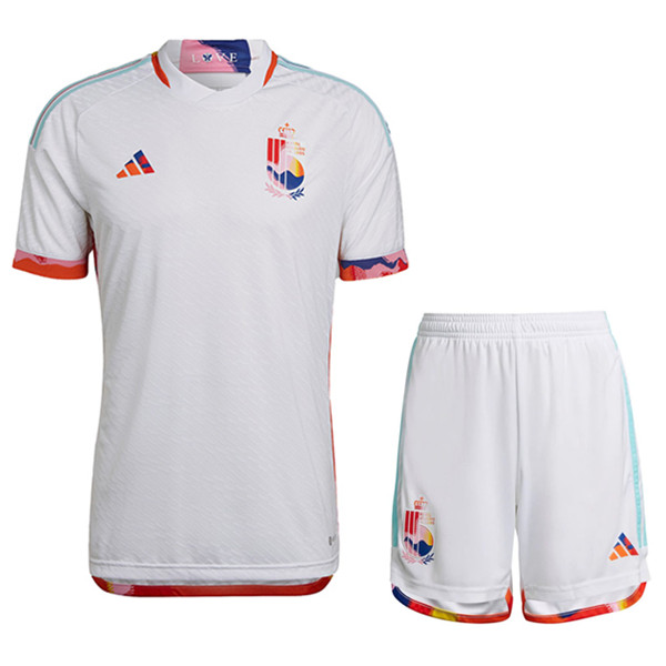 Kit Camisetas Bélgica Segunda + Cortos Copa Del Mundo 2022