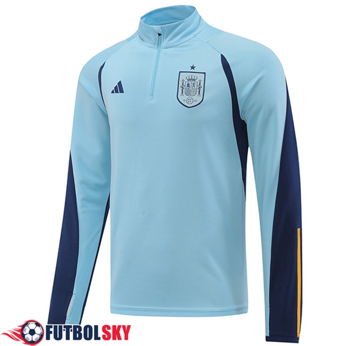 Sudadera De Entrenamiento España Azul Claro 2022/2023