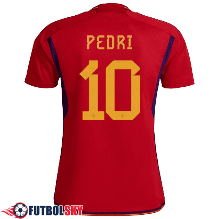 Camisetas De Futbol España (PEDRI #10) Copa Del Mundo 2022 Primera