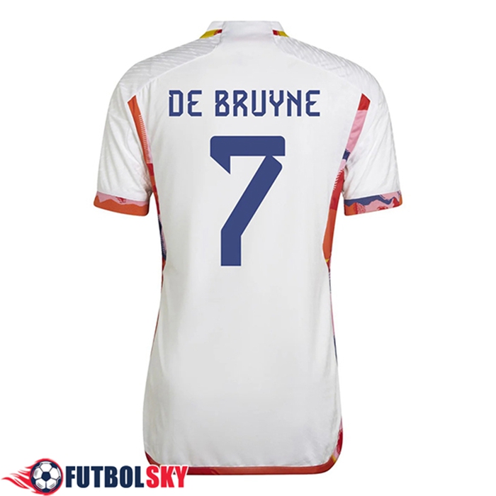 Camisetas De Futbol Bélgica (DE BRUYNE #7) Copa Del Mundo 2022 Segunda