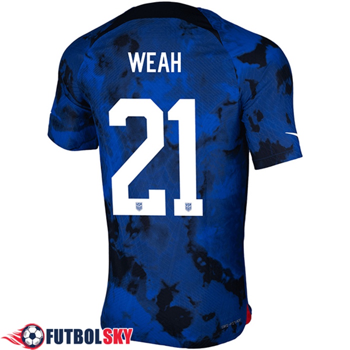 Camisetas De Futbol Estados Unidos (WEAH #21) Copa Del Mundo 2022 Segunda