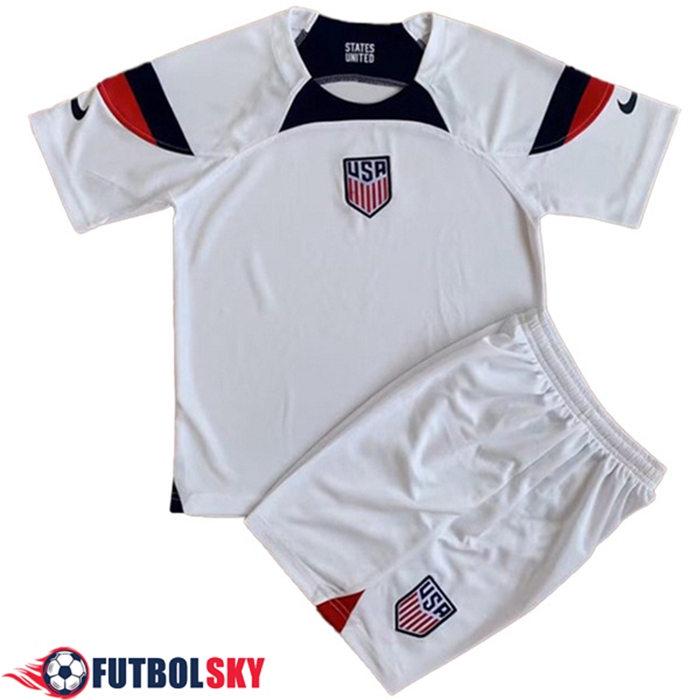 Nueva Camisetas De Futbol Estados Unidos Ninos Primera 2022/2023