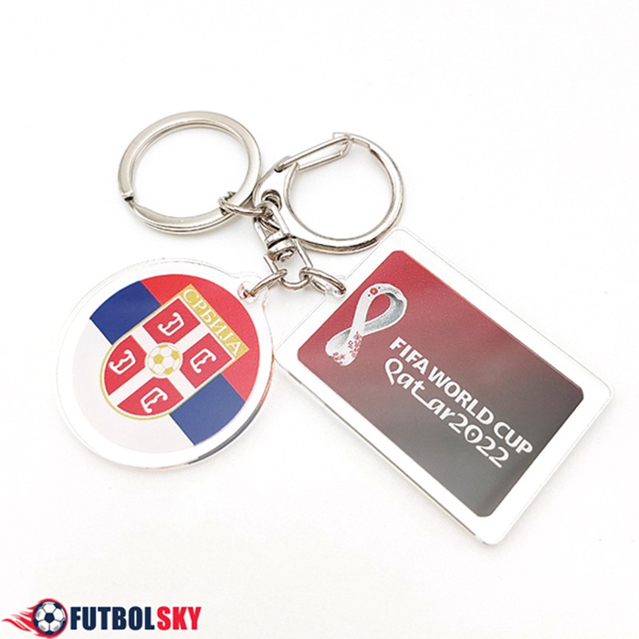 Nouvelle Titular de la clave Copa Del Mundo 2022 Serbia Rojo/Blanco/Azul