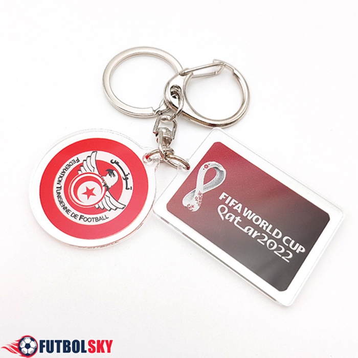 Nouvelle Titular de la clave Copa Del Mundo 2022 Túnez Rojo/Blanco