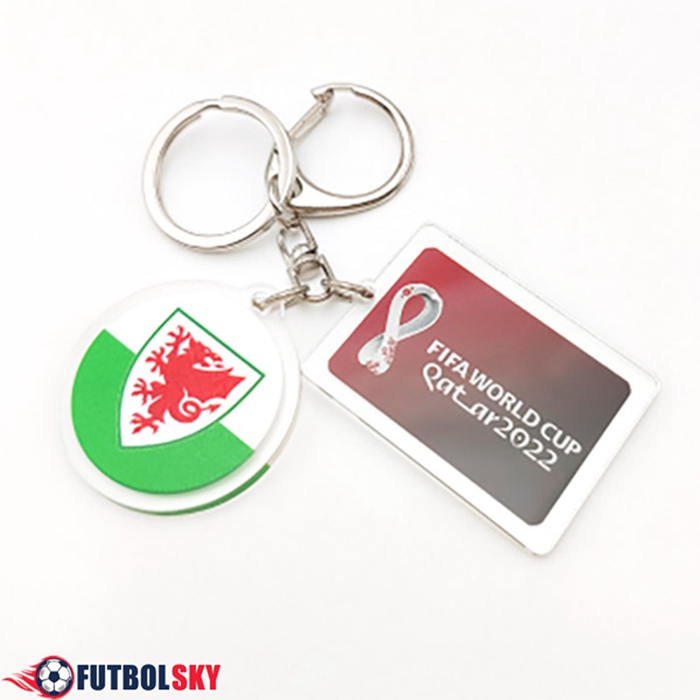 Nouvelle Titular de la clave Copa Del Mundo 2022 Gales Verde/Blanco/Rojo