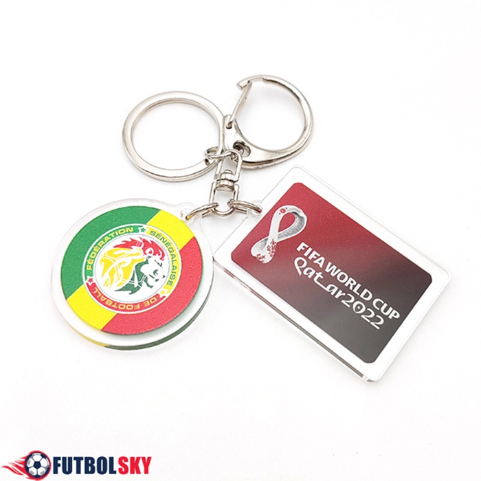 Nouvelle Titular de la clave Copa Del Mundo 2022 Senegal Verde/Amarillo/Rojo