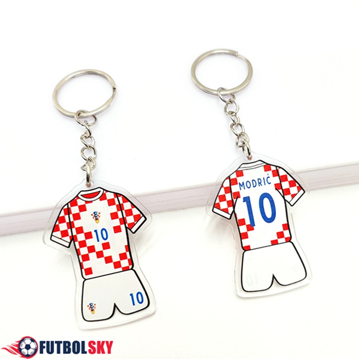 Nueva Titular de la clave Copa Del Mundo 2022 Croacia (MODRIĆ) Blanco/Rojo