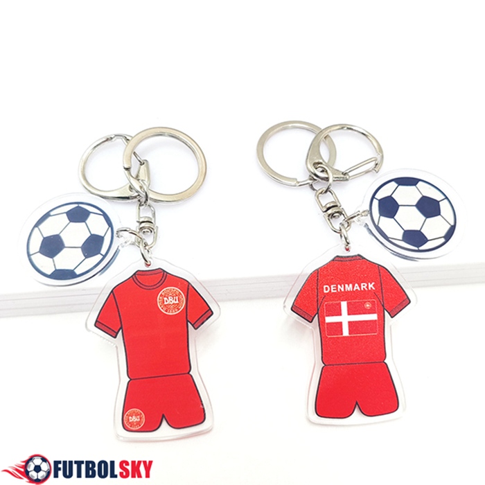 Nueva Titular de la clave futbol Copa Del Mundo 2022 Dinamarca Rojo