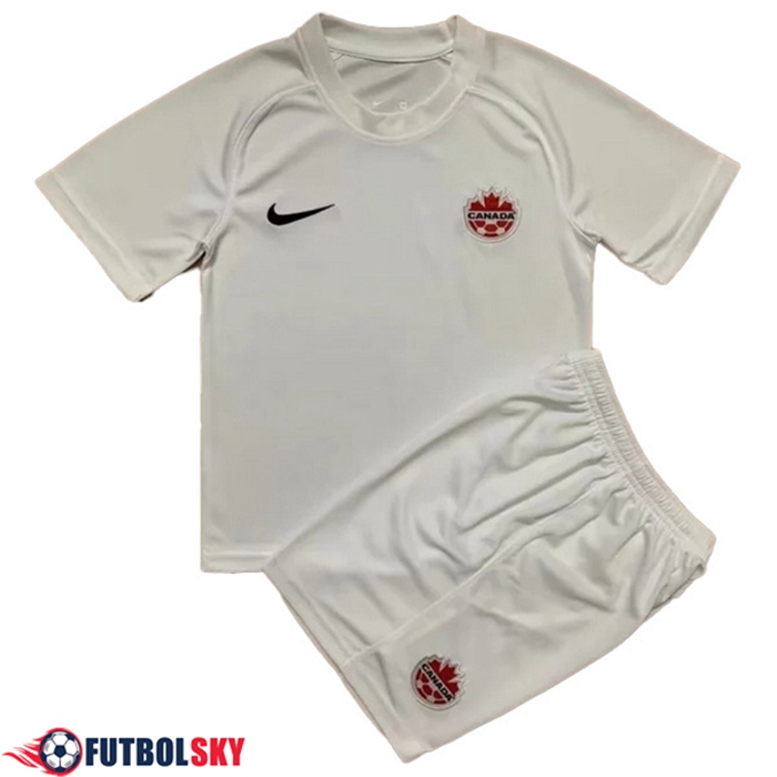 Camisetas De Futbol Canada Ninos Segunda Copa Del Mundo 2022