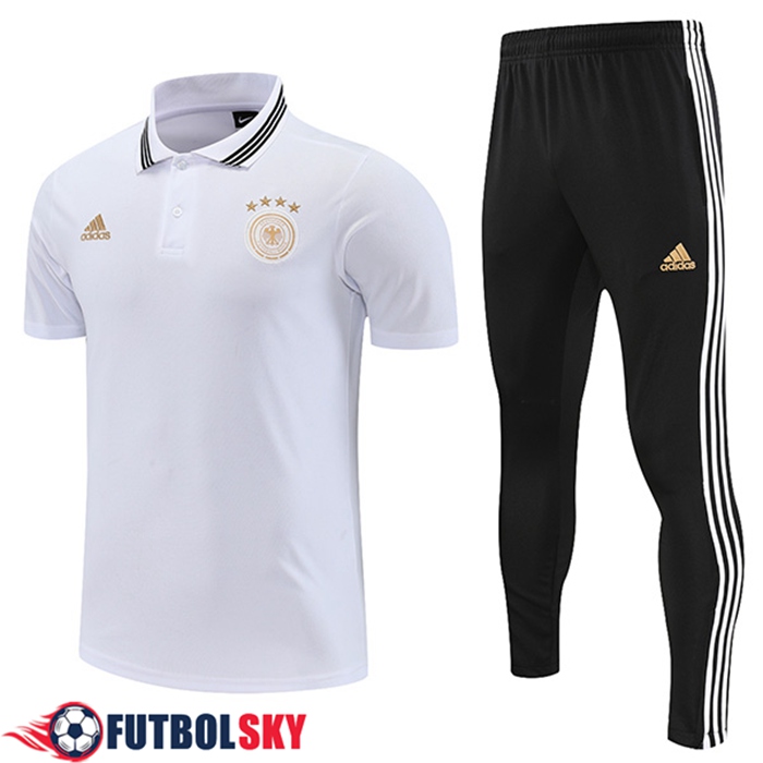 Camiseta Polo Alemania Blanco 2022/2023