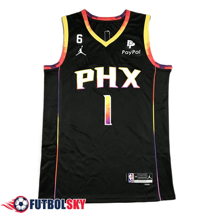 Camisetas Phoenix Suns (BOOKER #1) 2022/23 Negro