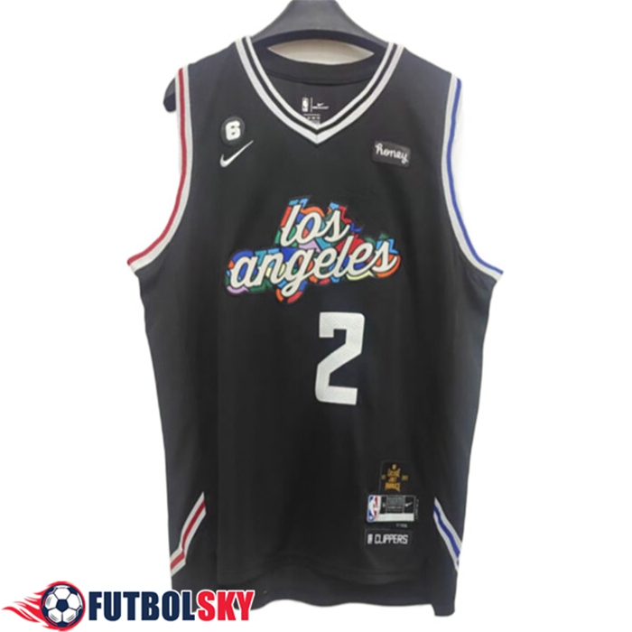 Camisetas Los Angeles Clippers (LEONARD #2) 2022/23 Negro
