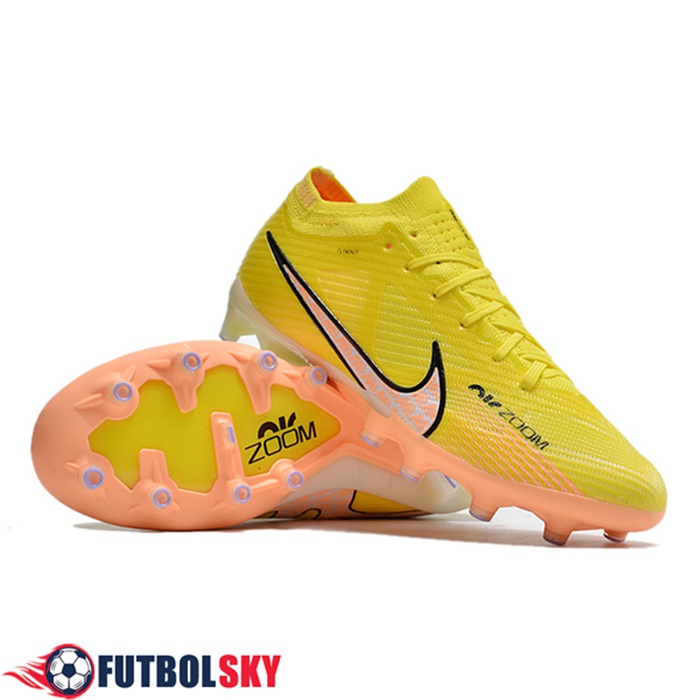 Nike Botas De Fútbol Air Zoom Mercurial Low Gang Vapor XV Elite AG Amarillo