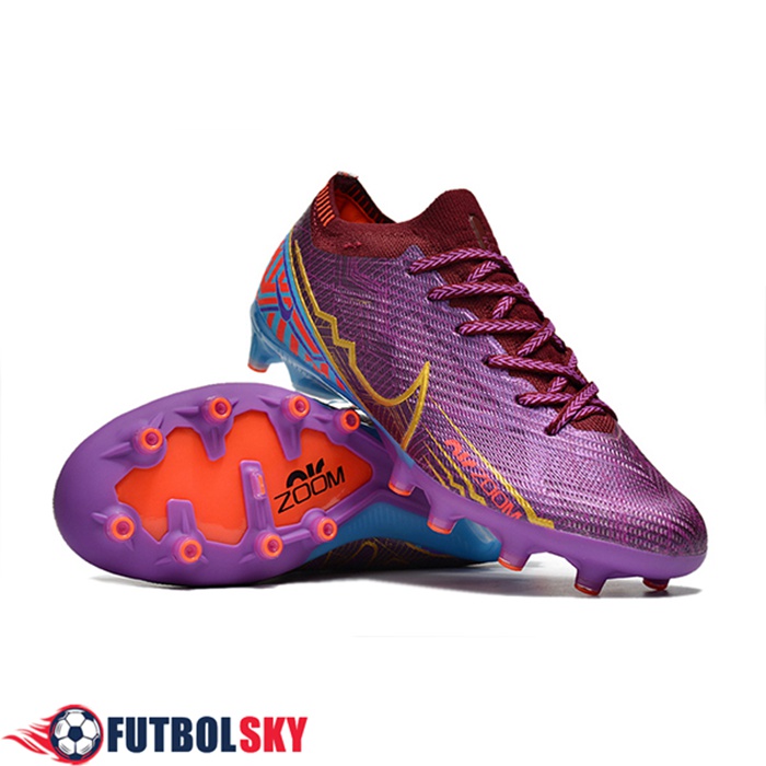 Nike Botas De Fútbol Air Zoom Mercurial Low Gang Vapor XV Elite AG Violeta