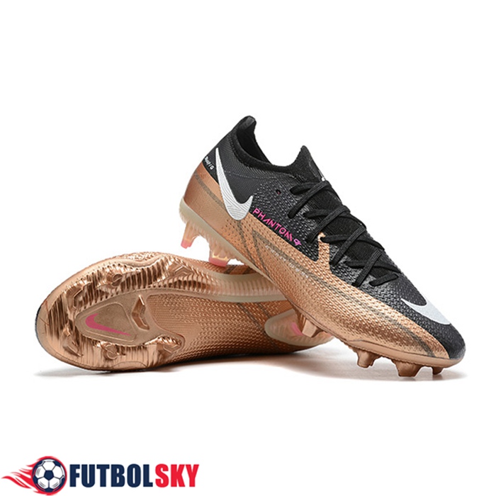 Nike Botas De Fútbol Phantom GT2 Low Gang Elite FG Negro/Marrón