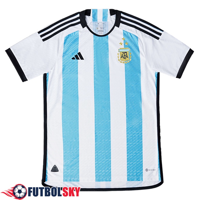 Camisetas De Futbol Argentina 3 Stars Primera Copa Del Mundo 2022