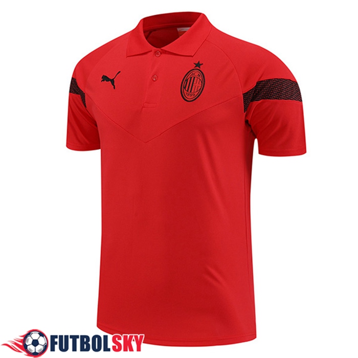 Camiseta Polo AC Milan Rojo 2022/2023