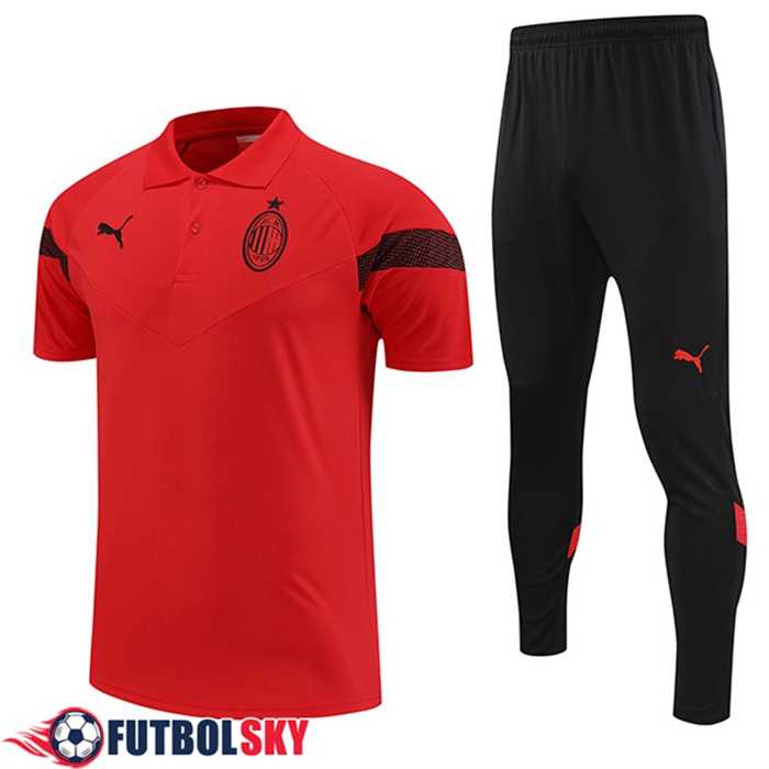 Camiseta Polo AC Milan Rojo 2022/2023