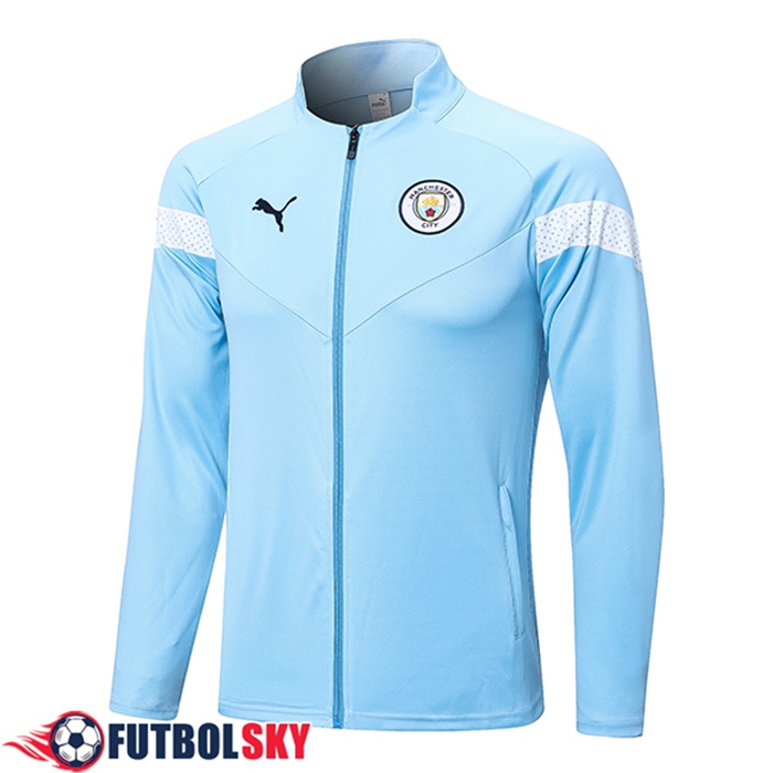 Chaquetas Futbol Manchester City Azul Claro 2022/2023