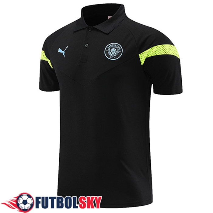 Camiseta Polo Manchester City Negro 2023/2023