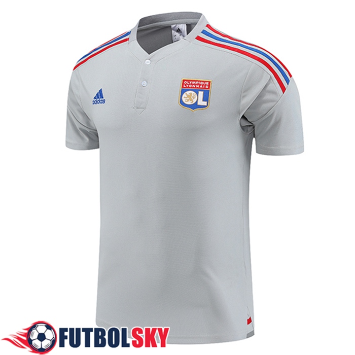 Camiseta Polo lyon Gris 2023/2023