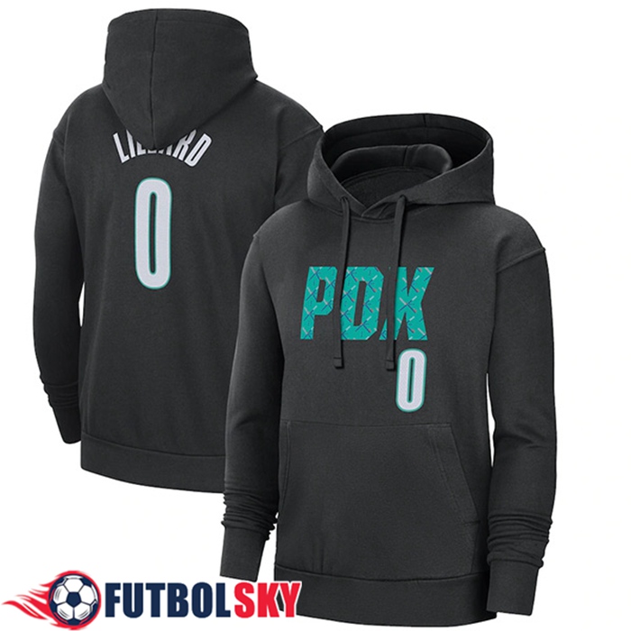 Sudadera De Entrenamiento Capucha Portland Trail Blazers Negro 2023
