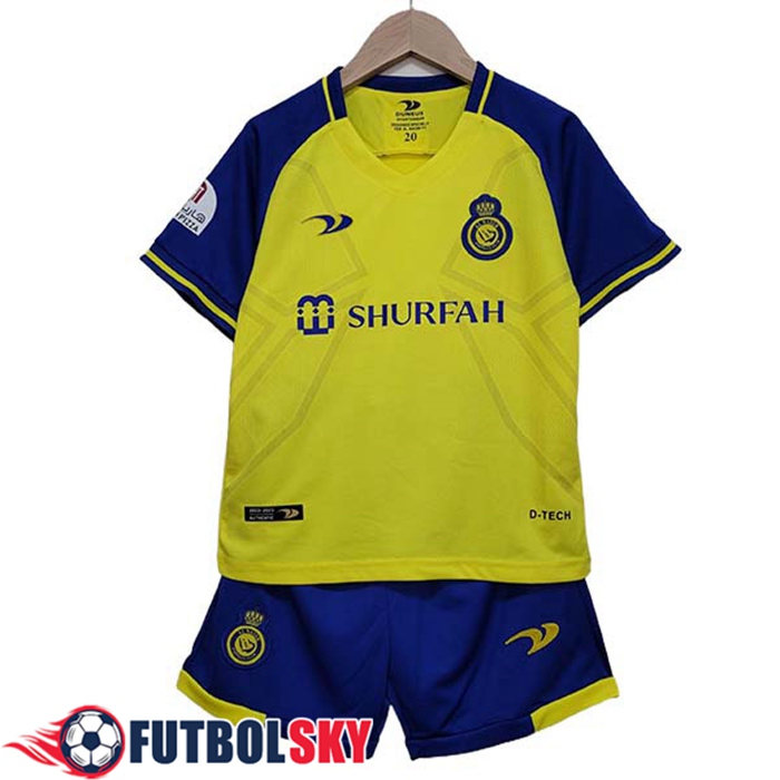 Camisetas De Futbol Al-Nassr Ninos Primera 2023/2023