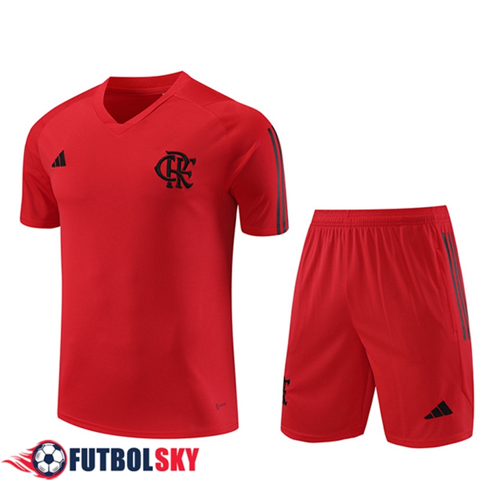 Camiseta Entrenamiento + Cortos Flamenco Rojo 2023/2024