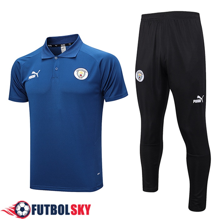 Camiseta Polo Manchester City Azul marino 2023/2024