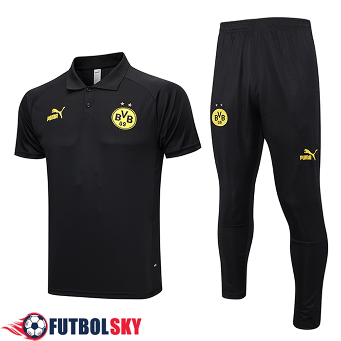 Camiseta Polo Dortmund Negro 2023/2024