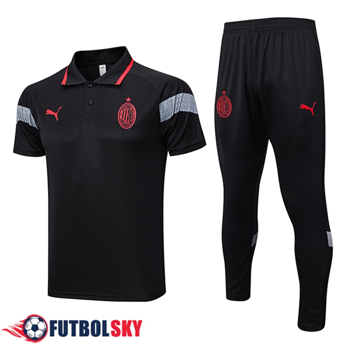 Camiseta Polo AC Milan Negro 2023/2024