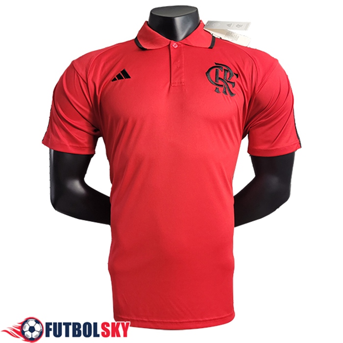 Camiseta Polo Flamengo Rojo 2023/2024 -02