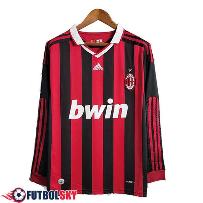 Camisetas De Futbol AC Milan Primera Manga Larga 2009/2010