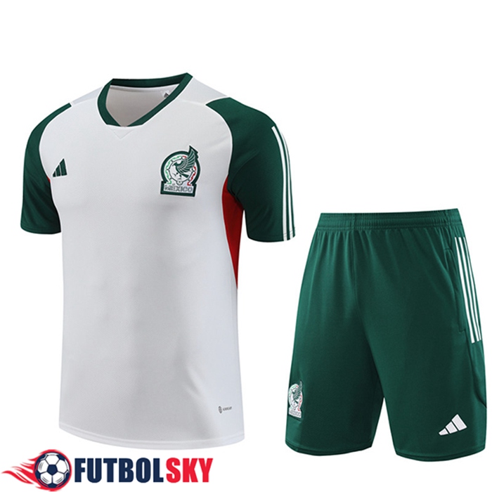 Camiseta Entrenamiento + Cortos México Blanco 2023/2024