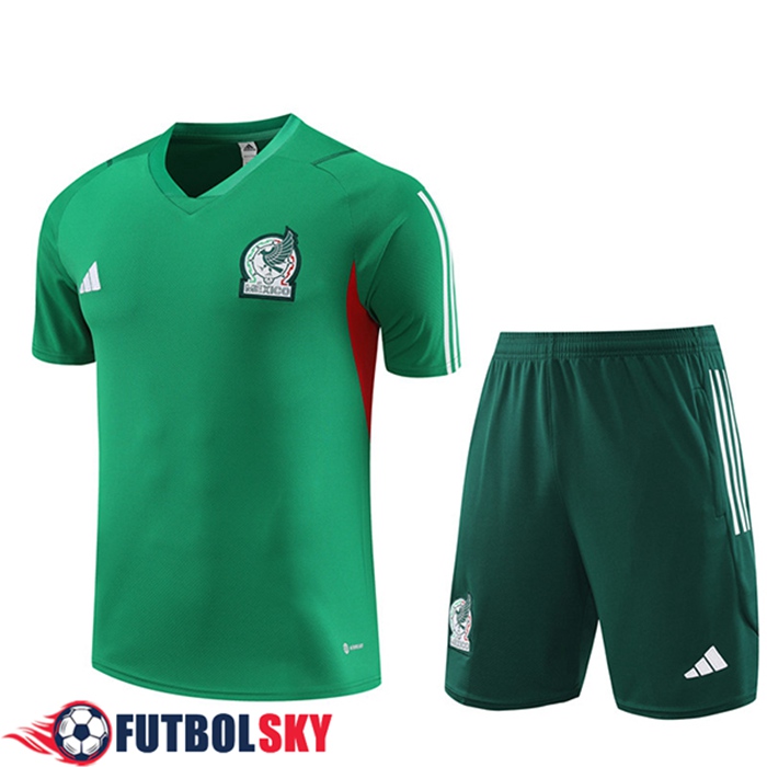 Camiseta Entrenamiento + Cortos México Verde 2023/2024