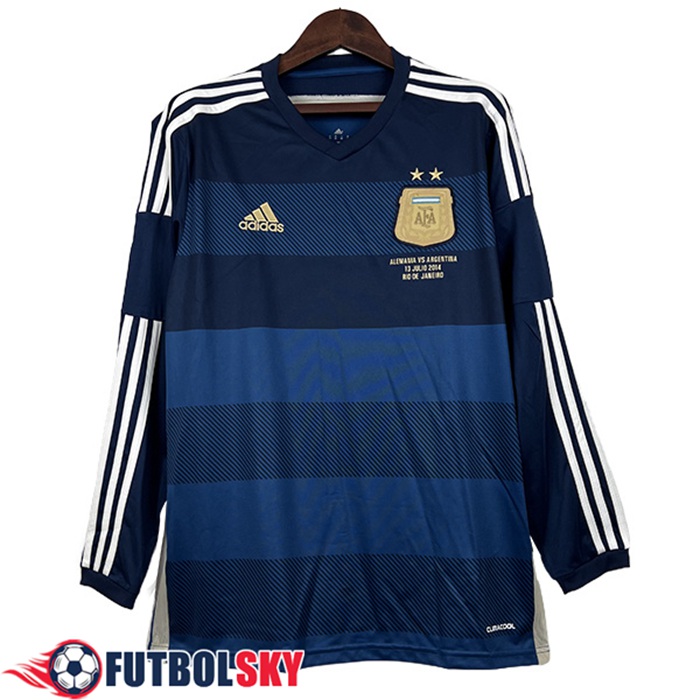 Camisetas De Futbol Argentina Segunda Manga Larga 2014